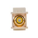 DYNAMIX Yellow RCA to RCA Keystone Adapter. Gold Plated - Office Connect 2018