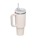 40 Oz Tumbler With Handle Straw Insulated, Stainless Steel Spill Proof Vacuum Coffee Cup Tumbler With Lid Tapered Mug Gifts For Valentine Lover Suitable For Car Gym Office Travel - Office Connect 2018