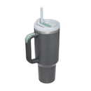 40 Oz Tumbler With Handle Straw Insulated, Stainless Steel Spill Proof Vacuum Coffee Cup Tumbler With Lid Tapered Mug Gifts For Valentine Lover Suitable For Car Gym Office Travel - Office Connect 2018