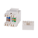 DYNAMIX Cat6 Keystone Shuttered 180 RJ45 Jack. Suitable for Open Keystone Plates Only - NOT face plate adapter clips - Office Connect 2018