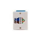 DYNAMIX Cat6 BLUE Keystone RJ45 Jack for 110 Face Plate. T568A/ T568B Wiring. 180 Slimline Jack. - Office Connect 2018