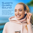 PROMATE In-Ear HD Bluetooth Earbud with Intellitouch and 350mAh Charging Case. Built in Microphones and Noise Isolation. Up to 6 Hours Playback. Operating Distance 10m Ergonomic Design. White - Office Connect 2018