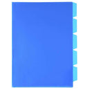 FM Pocket L Shape 5 Tab A4 Blue 5 Pack - Office Connect 2018