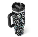 40 Oz Tumbler With Handle Straw Insulated, Stainless Steel Spill Proof Vacuum Coffee Cup Tumbler With Lid Tapered Mug Gifts For Valentine Lover Suitable For Car Gym Office Travel - Office Connect 2018