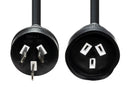 DYNAMIX 3M 240v 10A Standard Duty Power Extension Lead (3 Core 1.0mm). Black Colour - Office Connect 2018