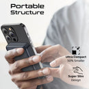 PROMATE 10000mAh Power Bank with Transparent Magsafe 15W Wireless Charging. Supports 20W Power Delivery. Includes 1x USB-C In/Out Port. Ultra-Compact Design. Charge 2x Devices. Black Colour. - Office Connect 2018