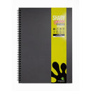 Artgecko Shady Sketchbook A3 80 Pages 40 Sheets 200gsm Black Toned Card - Office Connect 2018