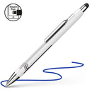 Schneider Ballpoint Stylus Pen Epsilon Touch Extra Broad Blue Ink White/Silver Barrel - Office Connect 2018