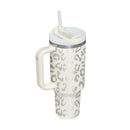 40 Oz Tumbler With Handle Straw Insulated, Stainless Steel Spill Proof Vacuum Coffee Cup Tumbler With Lid Tapered Mug Gifts For Valentine Lover Suitable For Car Gym Office Travel - Office Connect 2018