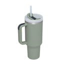 40 Oz Tumbler With Handle Straw Insulated, Stainless Steel Spill Proof Vacuum Coffee Cup Tumbler With Lid Tapered Mug Gifts For Valentine Lover Suitable For Car Gym Office Travel - Office Connect 2018