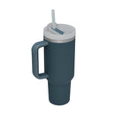 40 Oz Tumbler With Handle Straw Insulated, Stainless Steel Spill Proof Vacuum Coffee Cup Tumbler With Lid Tapered Mug Gifts For Valentine Lover Suitable For Car Gym Office Travel - Office Connect 2018
