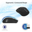 PROMATE Ergonomic Wireless Mouse 2.4GHz wirelss technology - Office Connect