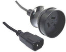 10A/250V UPS IEC (M) to 3 Pin Power (F) 0.5m Power Cord - Office Connect 2018
