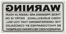Inside Surveillance Warning Sticker - Office Connect
