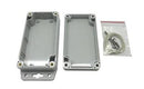 IP65 Sealed Polycarbonate Enclosures - Light Grey with Mounting Flange - 115(W) x 65(D) x 40(H)mm - Office Connect