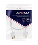 DYNAMIX 2M HDMI WHITE Nano High Speed With Ethernet - Office Connect