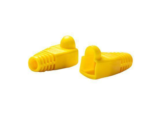DYNAMIX YELLOW RJ45 Strain Relief Boot (6.0mm Outside - Office Connect