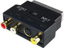 DYNAMIX SCART to 3x RCA+MD4P Adapter (21p SCART Plug - Office Connect