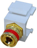 DYNAMIX Red Speaker Binding Post, Keystone Adapter. - Office Connect