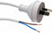 DYNAMIX 2M 2-Pin Plug To Bare End, 2 Core 0.75mm Cable, White Colour, - Office Connect 2018