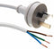 DYNAMIX 2M 3-Pin Plug To Bare End, 3 Core 0.75mm Cable, White - Office Connect 2018