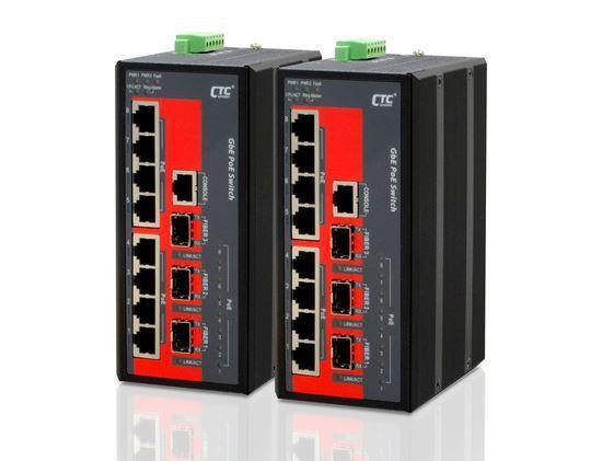 CTC UNION 8 Port Gigabit Managed PoE Switch. 8x 10/100/1000Base-T(X) - Office Connect