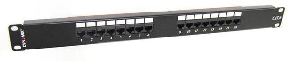 DYNAMIX 16 Port 19'' Cat6 UTP Patch Panel, T568A & - Office Connect