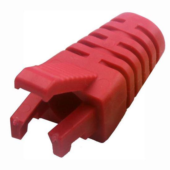 DYNAMIX RED RJ45 Strain Relief Boot - Slimline with - Office Connect