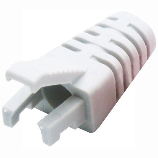 DYNAMIX WHITE RJ45 Strain Relief Boot - Slimline with - Office Connect