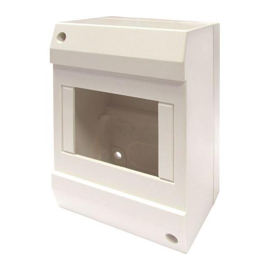 TRADESAVE Surface DIN Rail Enclosure, 4 Pole. Moulded - Office Connect