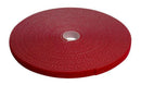 DYNAMIX Hook & Loop Roll 20m x 12mm dual sided, RED - Office Connect