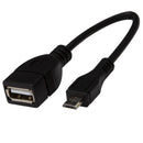 DYNAMIX 0.1m USB 2.0 Micro-B Male to Type-A Female - Office Connect