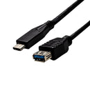 DYNAMIX 2M, USB3.1 Type-C Male to Type-A Female Cable. - Office Connect