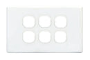 TRADESAVE Switch Plate ONLY. 6 Gang Accepts all Tradesave - Office Connect