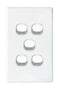 TRADESAVE 16A 2-Way Vertical 5 Gang Switch. Moulded - Office Connect