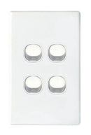 TRADESAVE 16A 2-Way Vertical 4 Gang Switch. Moulded - Office Connect