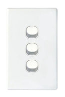 TRADESAVE Slim 16A 2-Way Vertical 3 Gang Switch. Moulded - Office Connect
