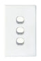 TRADESAVE Slim 16A 2-Way Vertical 3 Gang Switch. Moulded - Office Connect