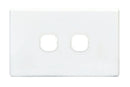TRADESAVE Slim Switch Plate ONLY. 2 Gang. Accepts - Office Connect