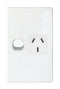 TRADESAVE Single 10A Vertical Power Point. Removable - Office Connect