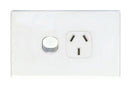 TRADESAVE Single 10A Horizontal Power Point. Removable - Office Connect