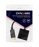 DYNAMIX 0.2m DisplayPort to VGA Female Cable Adapter. - Office Connect