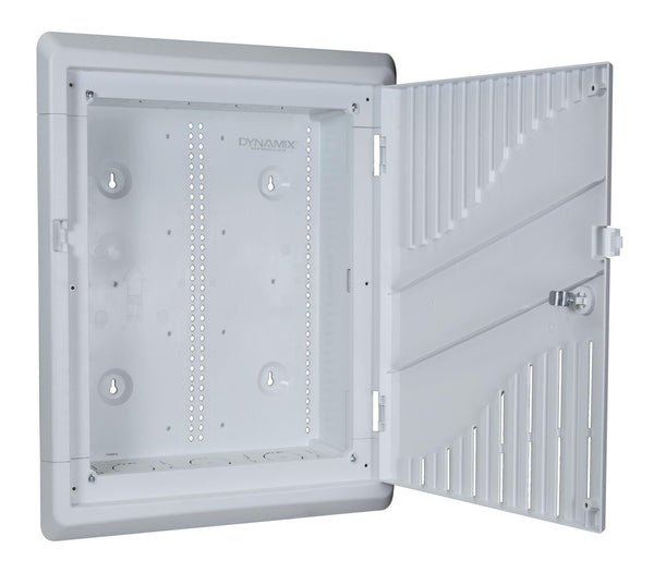 DYNAMIX 18'' Recessed Plastic Network Enclosure, WiFi - Office Connect