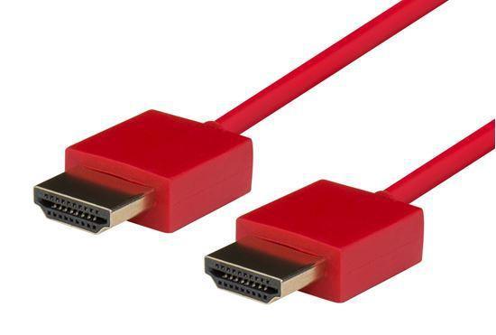 DYNAMIX 1.5M HDMI RED Nano High Speed With Ethernet - Office Connect