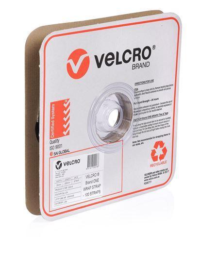 VELCRO One-Wrap 25mm x 200mm Pre-sized Ties. 100 Ties - Office Connect