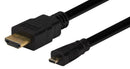 DYNAMIX 2m HDMI to HDMI Micro Cable v1.4. Max Res: - Office Connect
