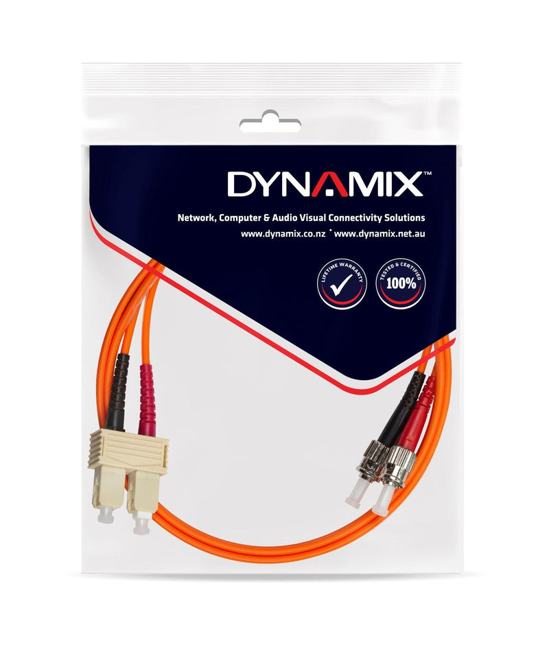 DYNAMIX 2M 62.5u SC/ST OM1 Fibre Lead (Duplex, Multimode) - Office Connect 2018