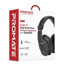 PROMATE 2-In-1 HD Bluetooth Headphones With 6W Speaker - Office Connect 2018