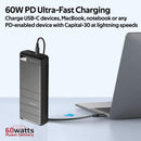 PROMATE 78W Power Delivery Backup Battery. 30000mAh Battery Capacity. - Office Connect 2018