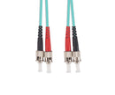 DYNAMIX 0.5M 50u ST/ST OM3 Fibre Lead (Duplex, Multimode) - Office Connect 2018